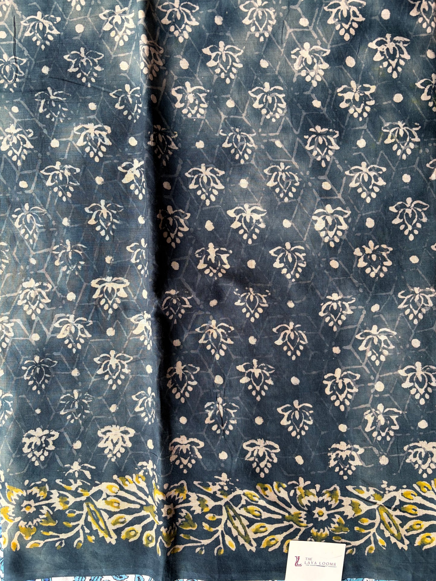 Soft Sungudi Cotton Saree Indigo Blue | TLL606