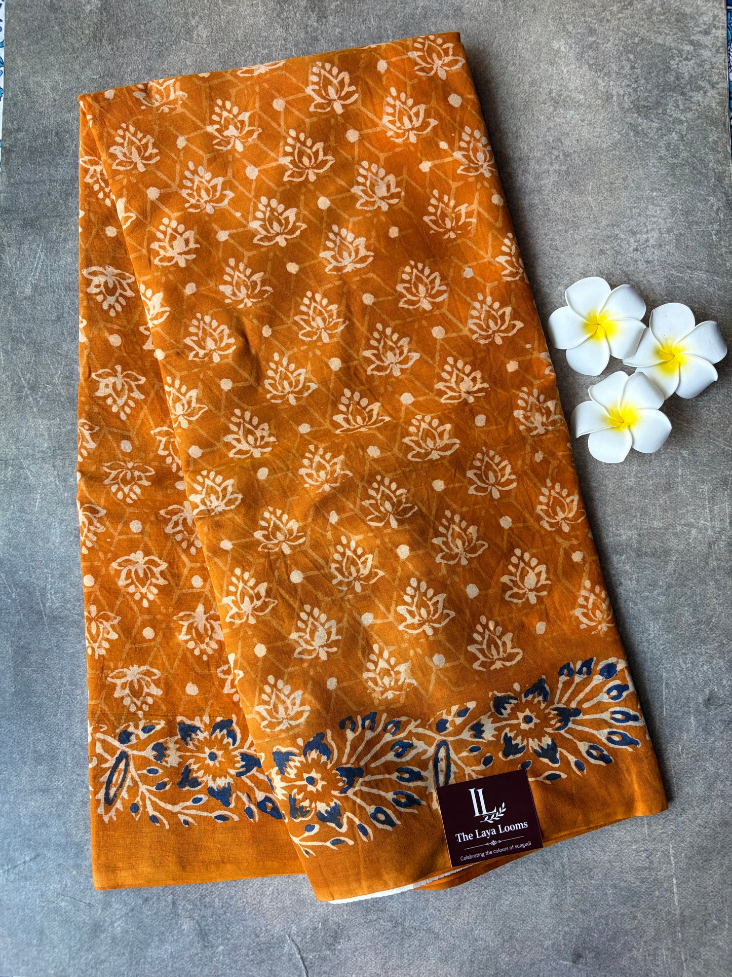 Soft Sungudi Cotton Saree Yellow | TLL602