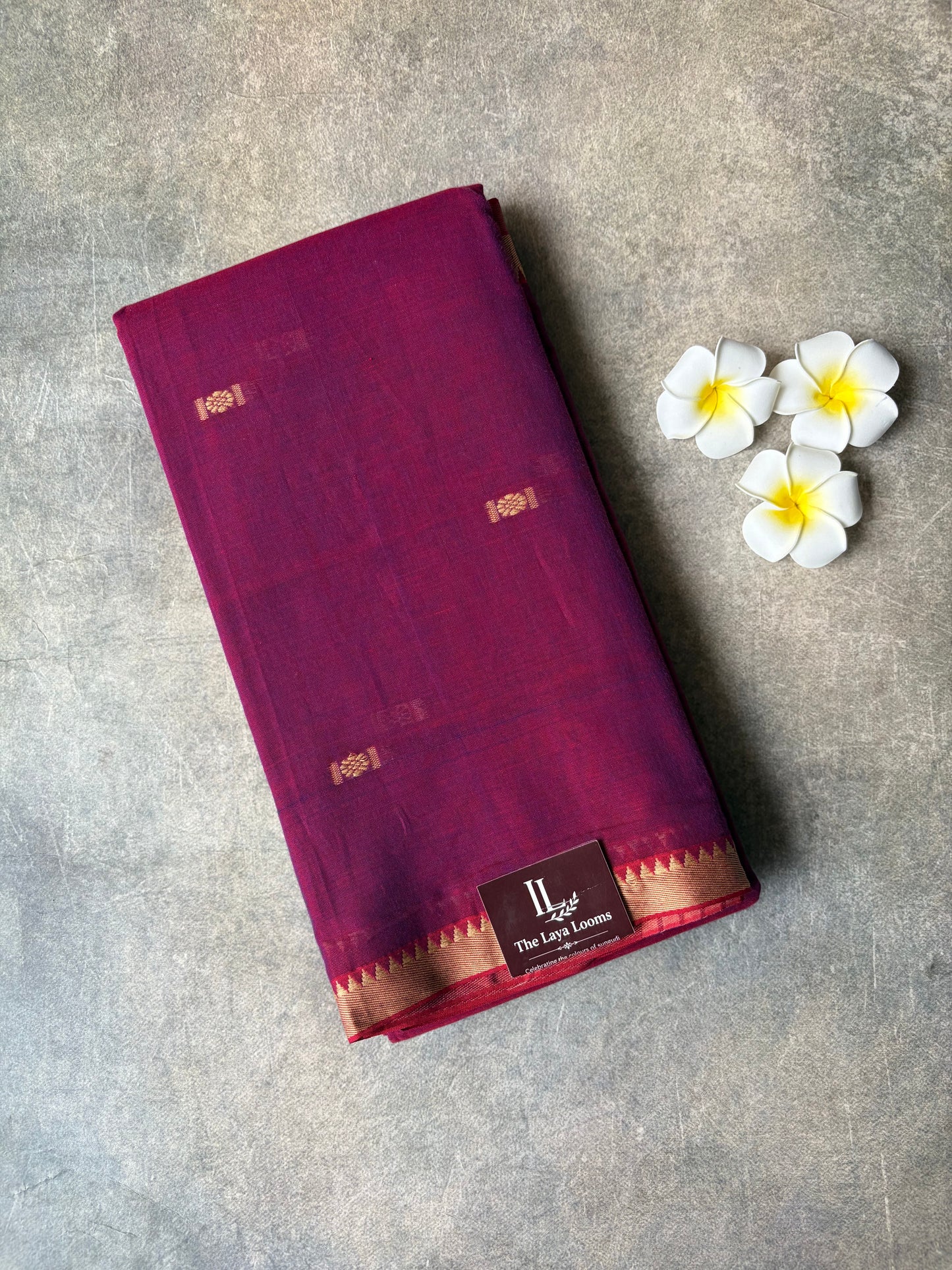 Narayanpet Cotton Saree Magenta | TLL283