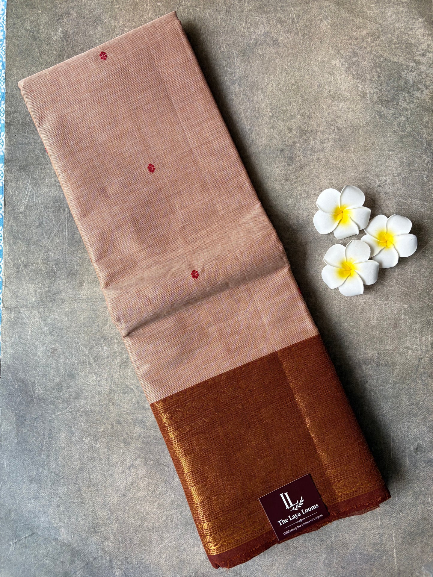 Kanchi Cotton Saree Dusty Rose | TLL664