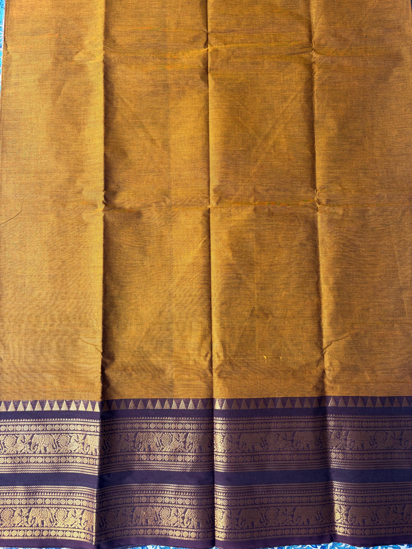 Kanchi Cotton Saree Mustard Yellow | TLL253