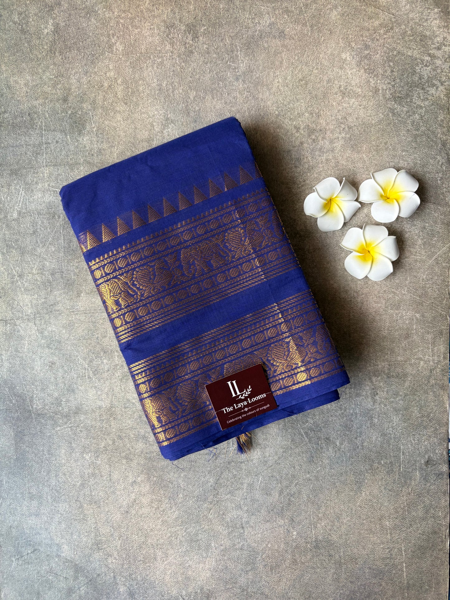 Kanchi Cotton Saree Royal Blue | TLL261