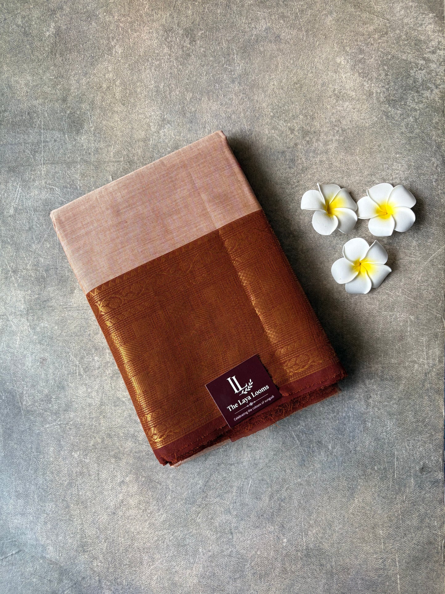 Kanchi Cotton Saree Dusty Rose | TLL664