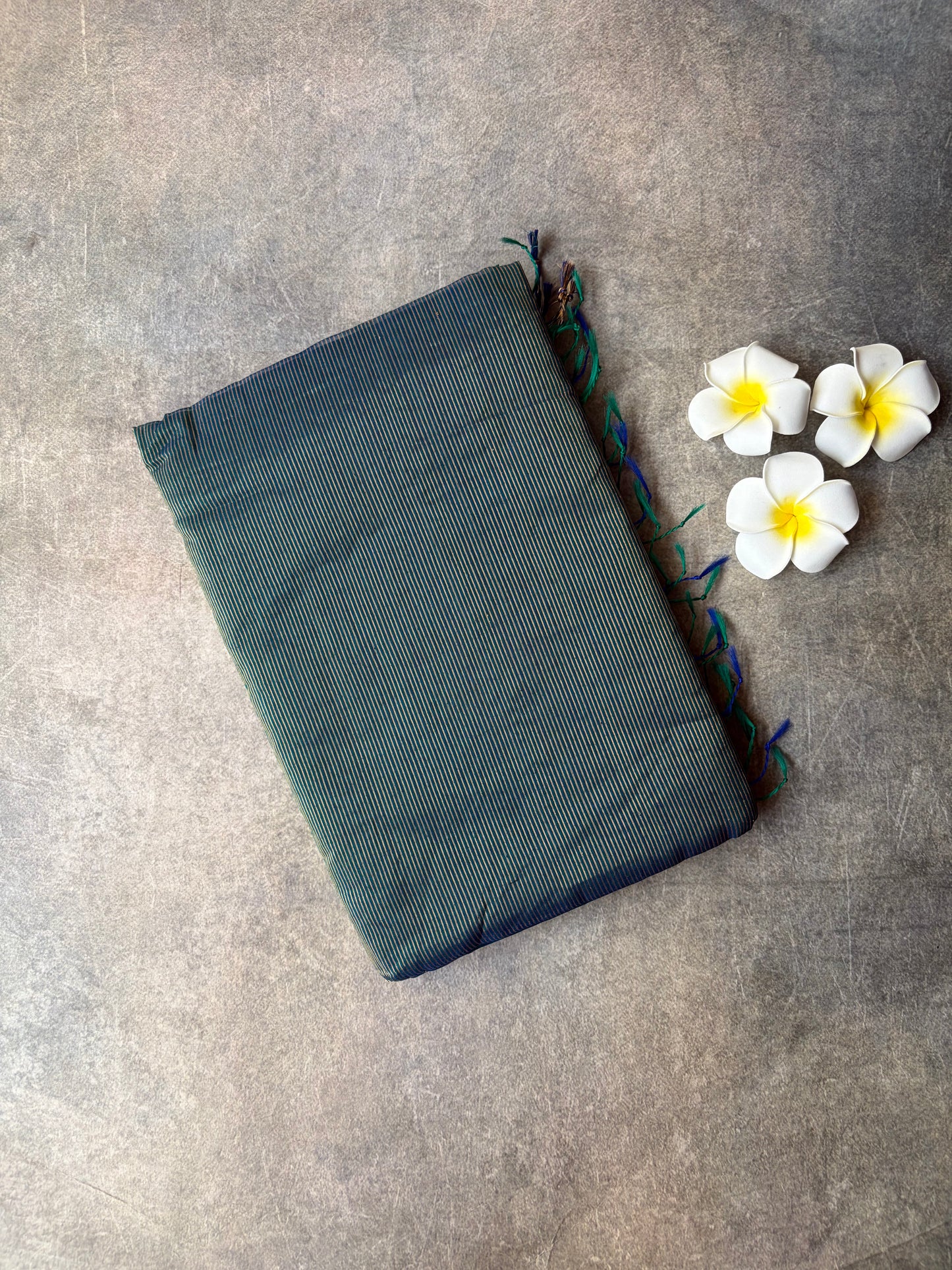 Pure Silk Saree Dark Green | TLL350