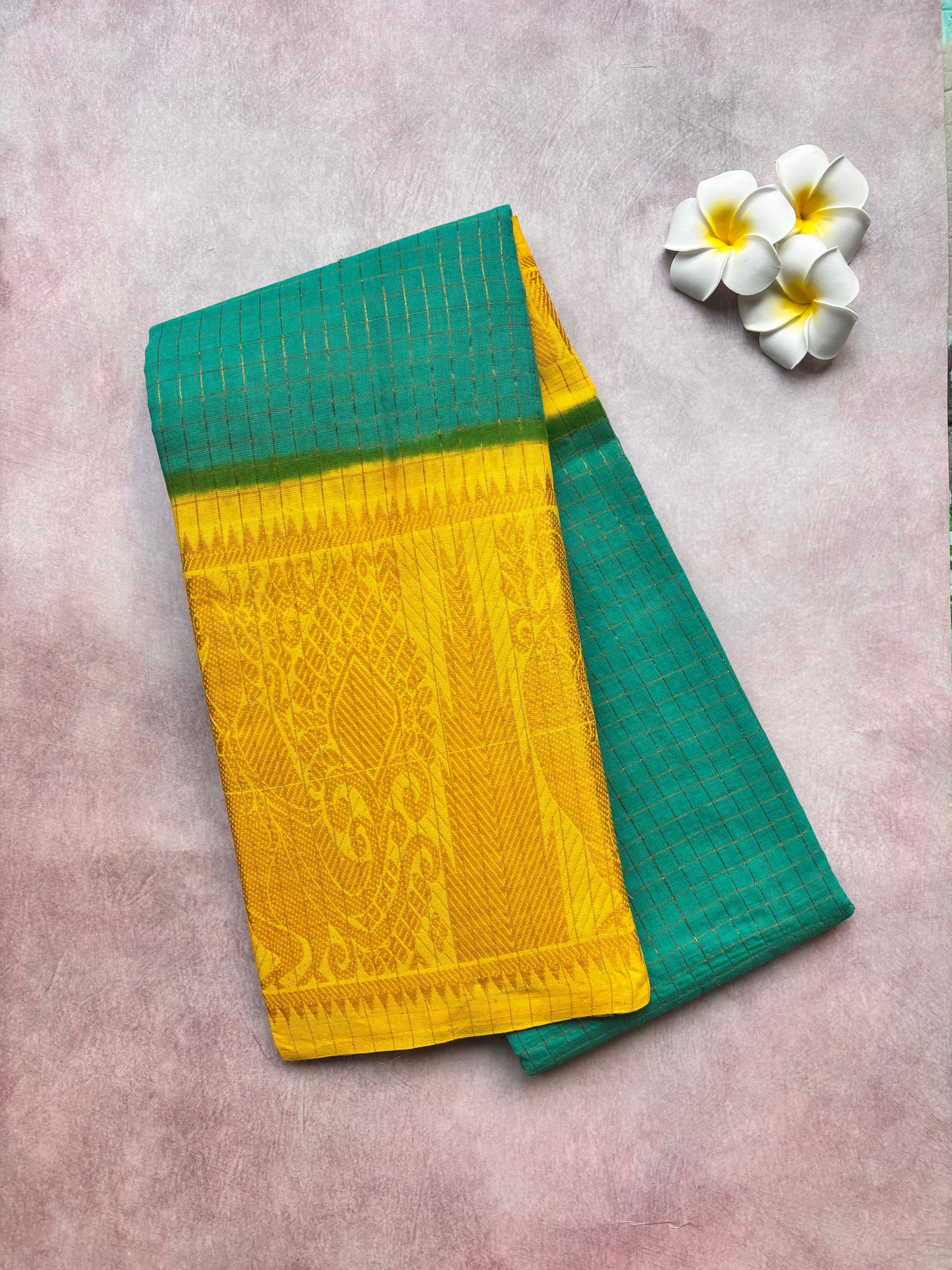 Greenish Teal & Lemon Yellow Elegance