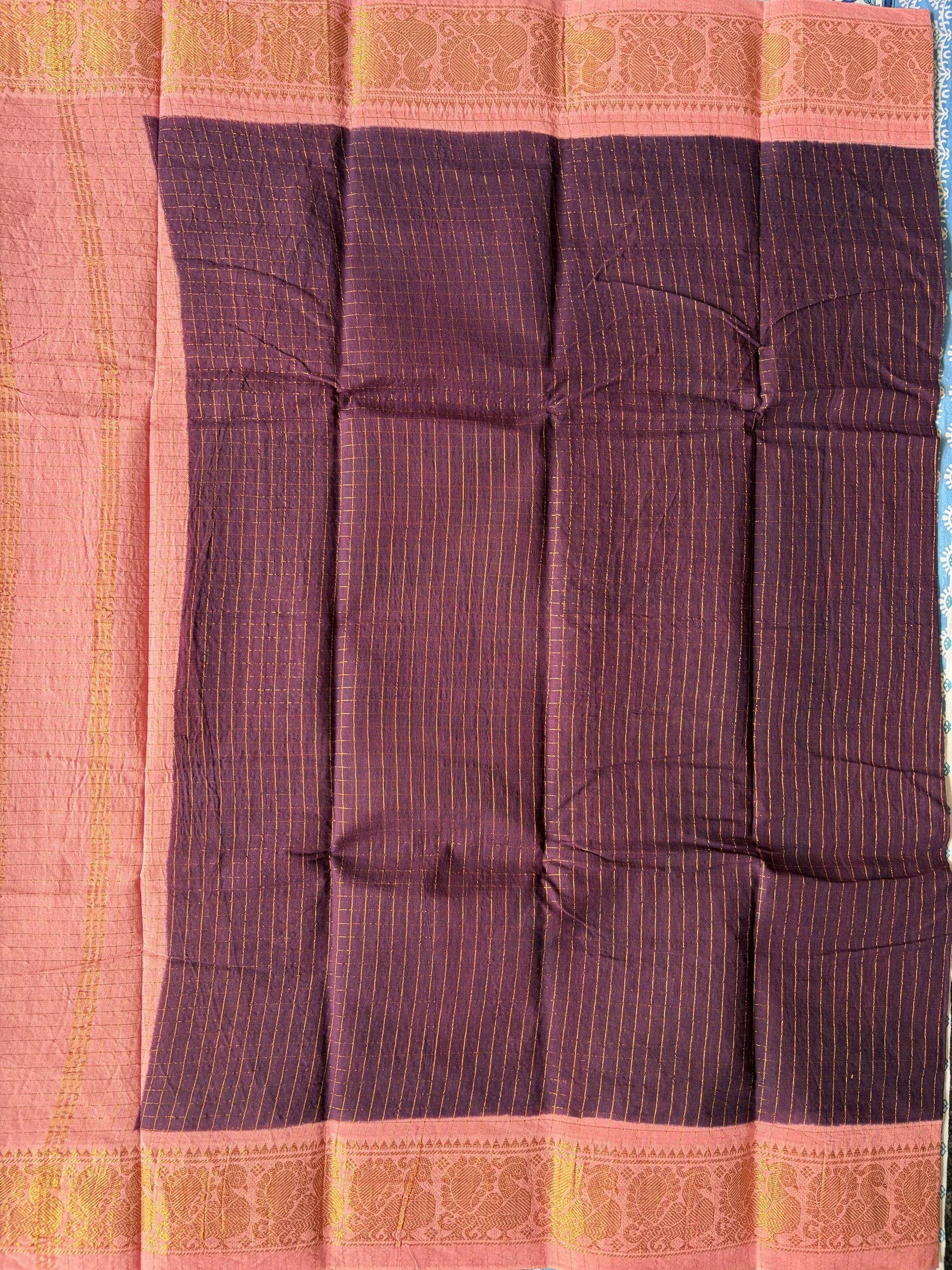 Madurai Sungudi Cotton sarees Maroon