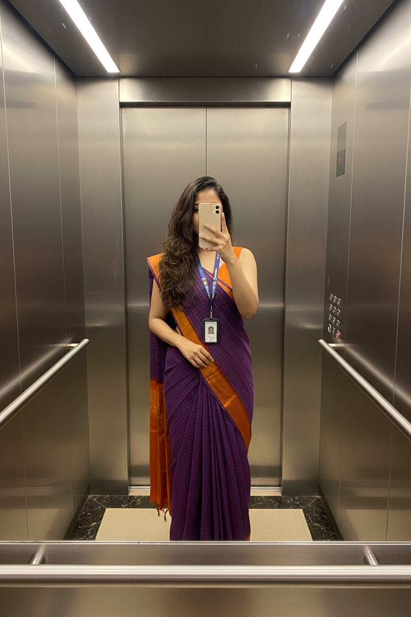 Madurai Sungudi Sarees purple