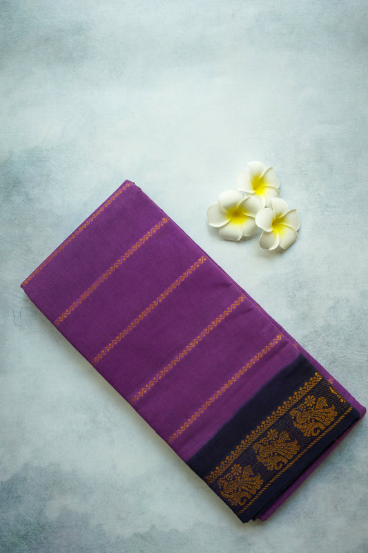 Velthari Sungudi Saree in Blue and Dark Blue